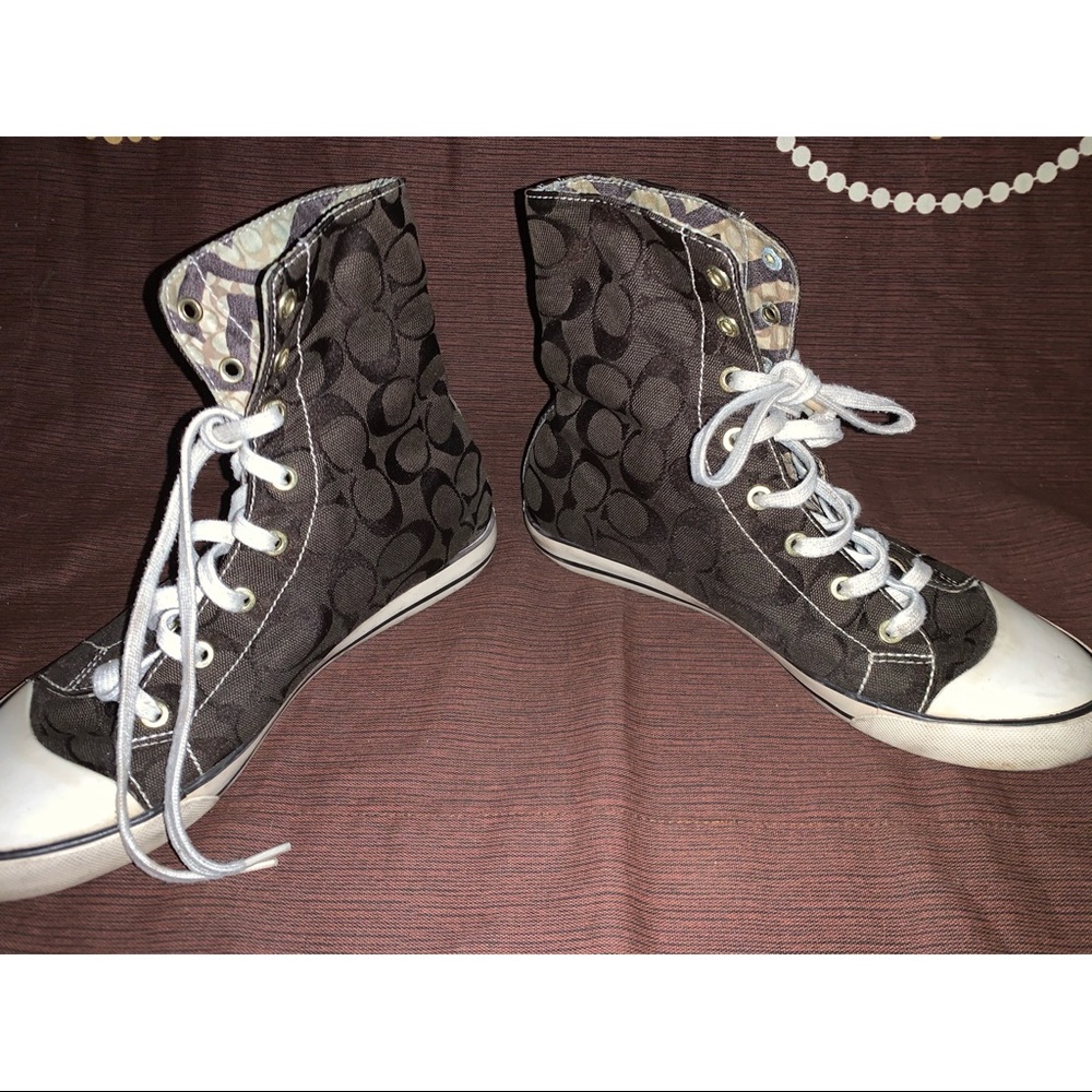 Coach Bonney high top sneakers size 9